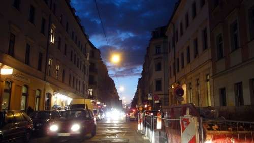 Louisenstraße bei Nacht Louisenstraße bei Nacht