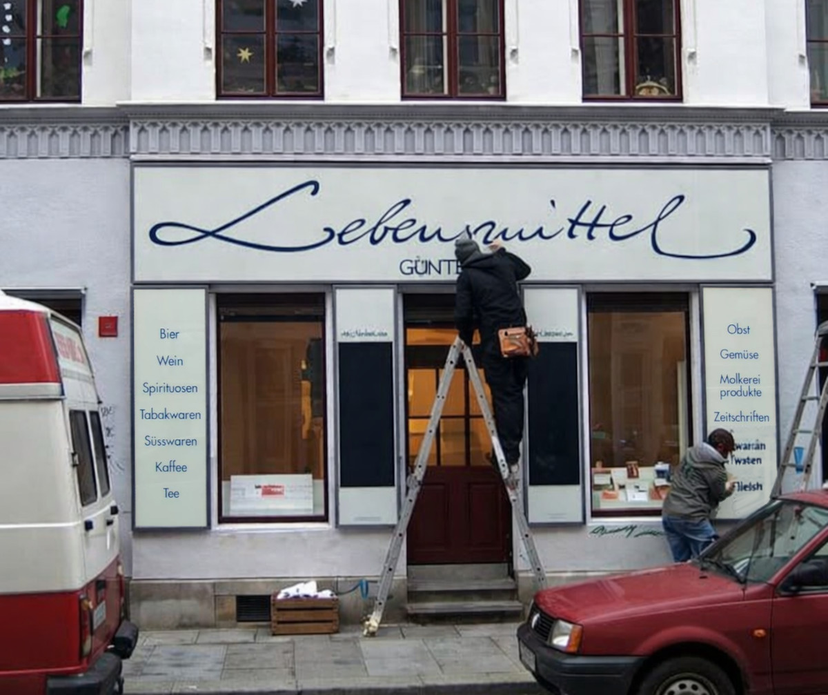 Lebensmittel Otto auf der Schönfelder Straße - Foto: Archiv Anton Launer