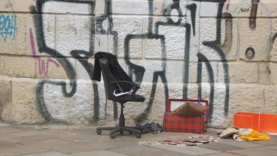 Büro ohne Dach und Fach
