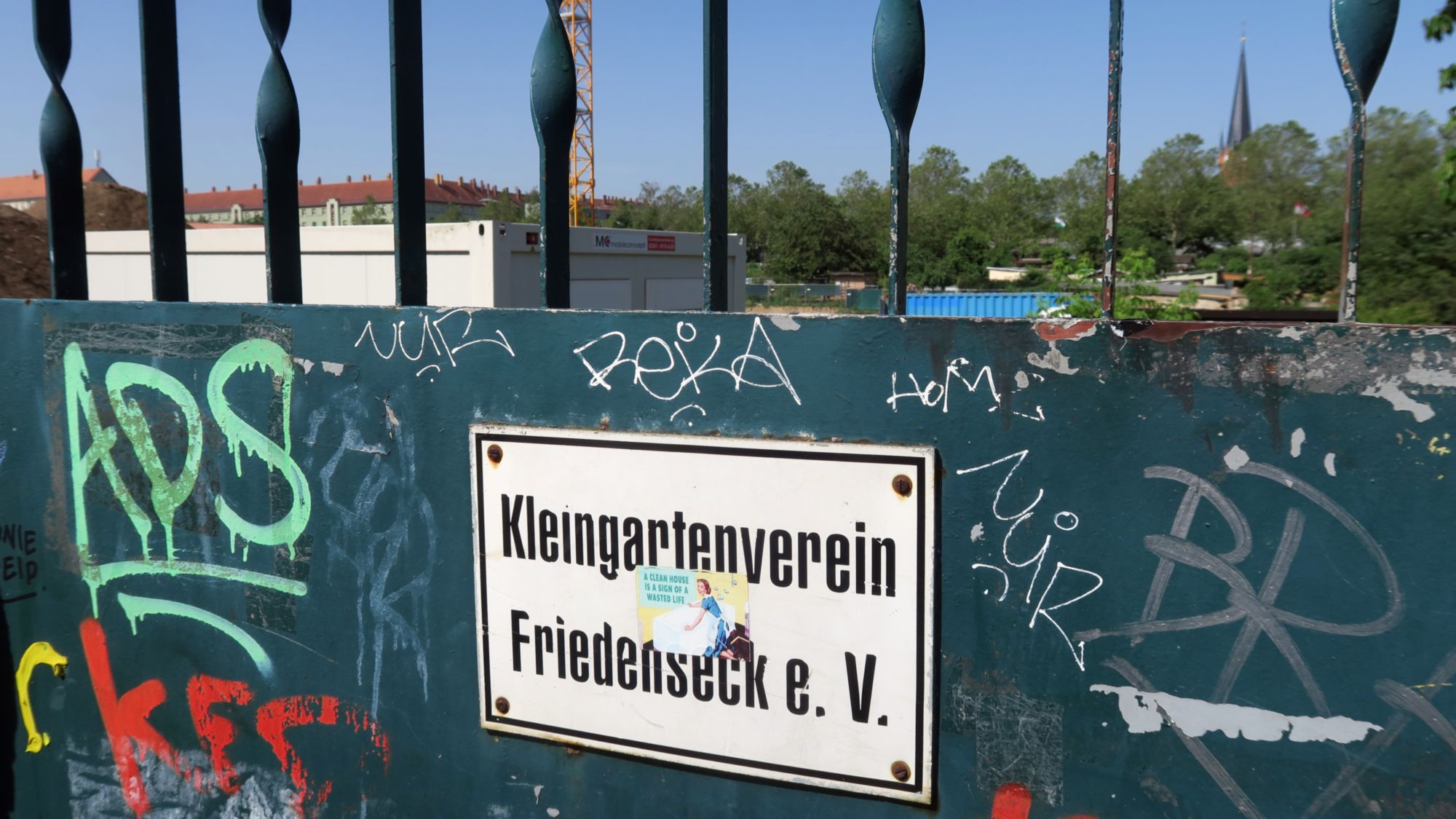 In der Neustadt gibt es mehrere Kleingartenvereine, darunter auch der Kleingartenverein Friedenseck. Foto: Archiv Anton Launer