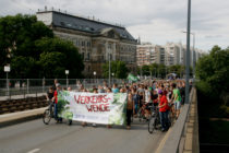 Sie träumen von einer Verkehrswende An die 400 Demonstrant*innen nahmen teil.