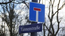 Die Tannenstraße T wie Tannenstraße. Foto: Philine