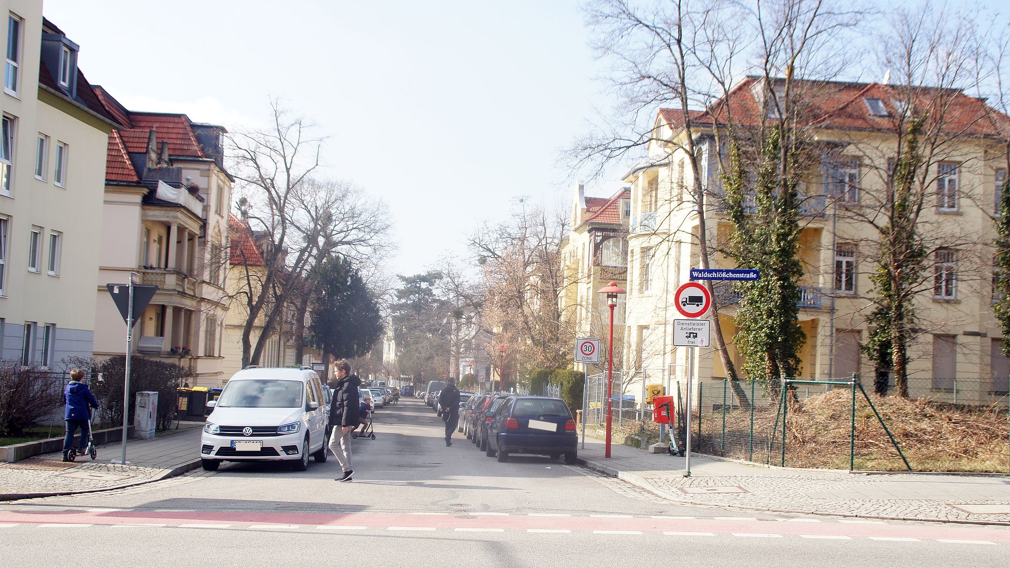 Blick in die Arndtstraße. Foto: Philine