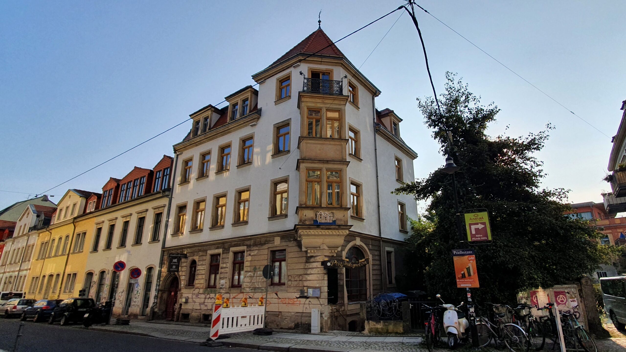 Das Stadtteilhaus in der Prießnitzstraße 18. Foto: Archiv Anton Launer