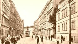 Ostern, Fische und Männer Hechtstraße - zeitgenössische Postkarte