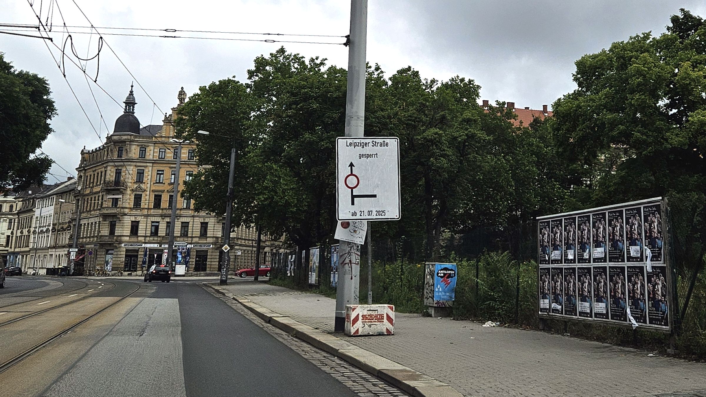 Weichenreparatur in Pieschen sorgt für Umleitungen Umleitungen für Bahnen und Autos ab Montag in Pieschen. Foto: Anton Launer