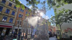 Junge Ideen am Louisengrün umgesetzt Der Neustadt erster Sprühnebel wird bei Bedarf angeschaltet. Foto: Anton Launer