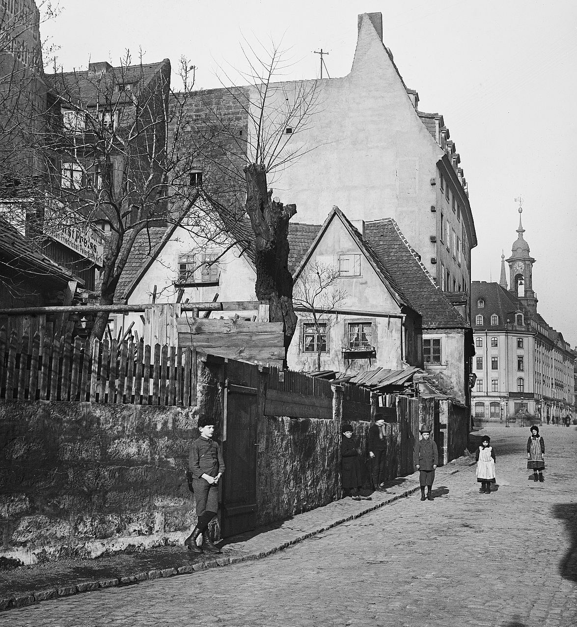 Blockhausgässchen um die Jahrhundertwende