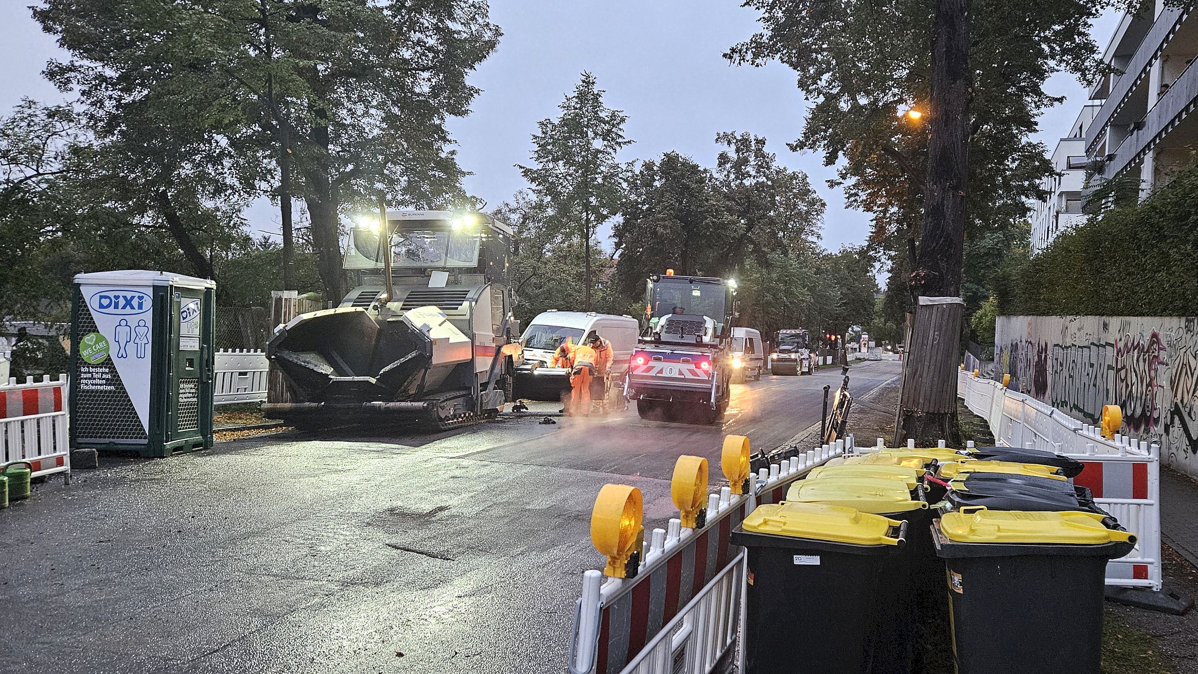 Die Arbeiten an der Tannenstraße sind fast abgeschlossen. Foto: Anton Launer