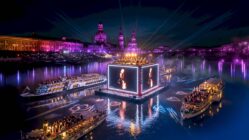 Elbzauber wegen Niedrigwasser abgesagt. KI-Animation: Weiße Flotte Sachsen