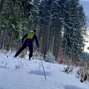 Der Neustädter Christian Z. hat eine 50 Kilometer lange Skitour durch die Dresdner Heide gefunden. Foto: privat