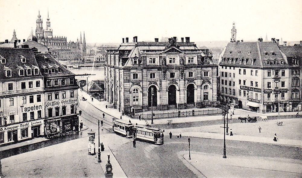 Blockhaus und Café Moltke, zeitgenössische Postkarte, um 1916