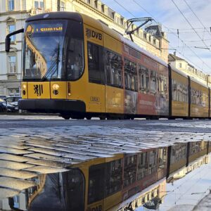 Die Königsbrücker Straße macht morgen bahnfrei. Foto: Anton Launer