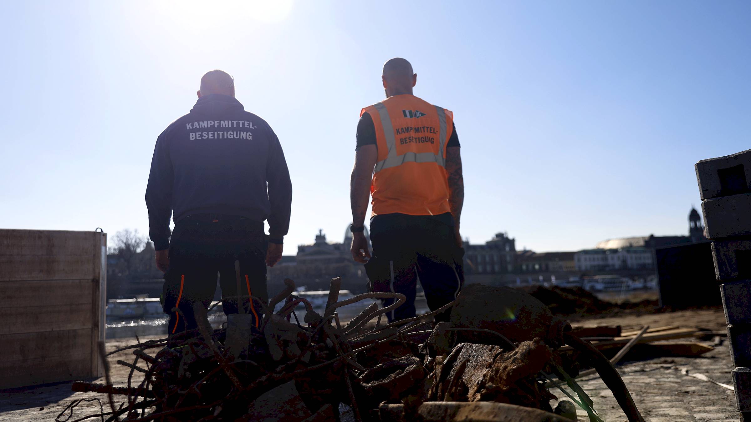 Am Dienstag wird es ernst für die Männer vom Kampfmittelräumdienst. Foto: Florian Varga