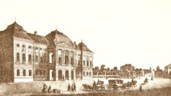 Japanisches Palais, zeitgenössische Zeichnung