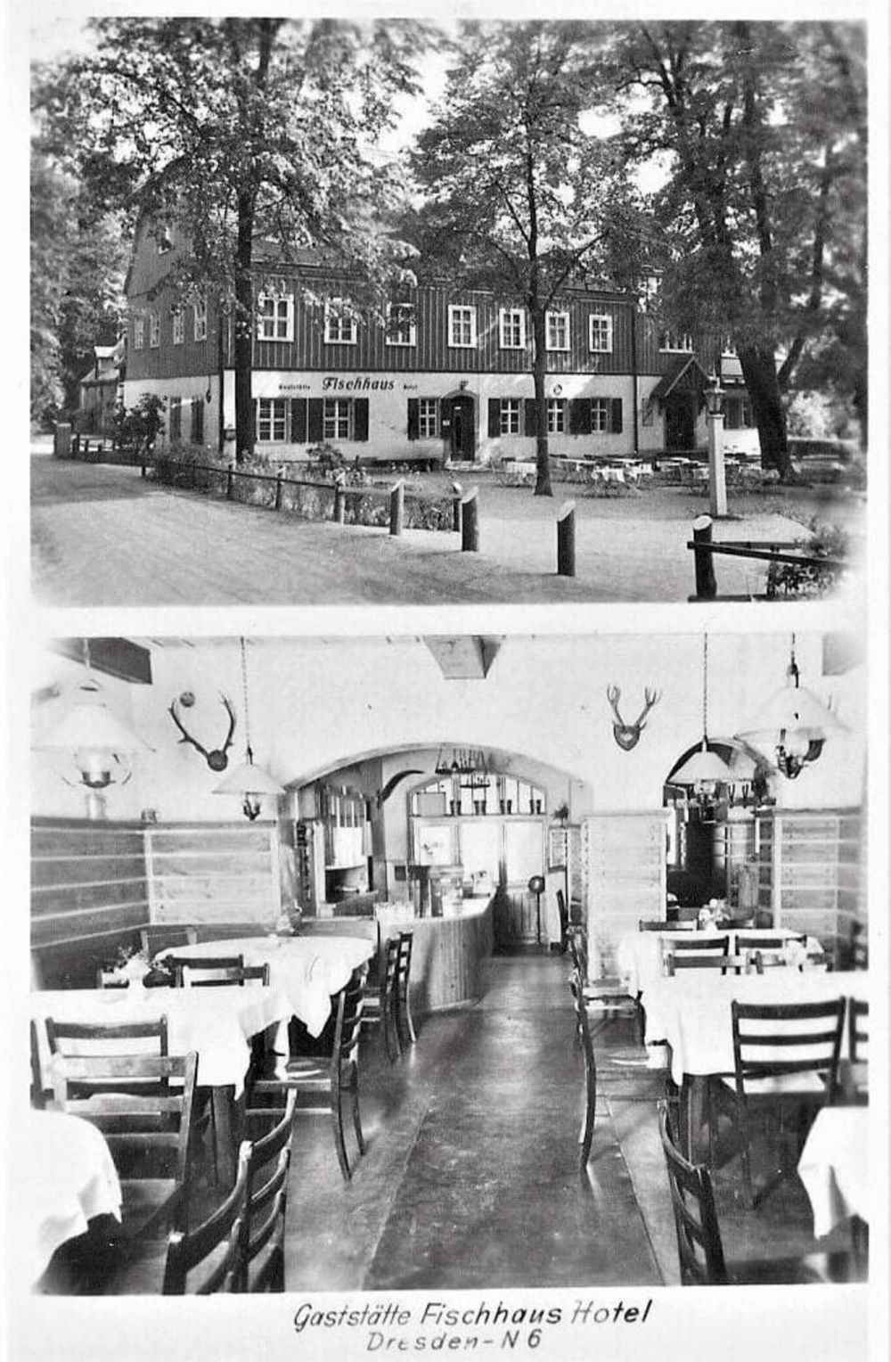 Fischhaus - zeitgenössische Postkarte