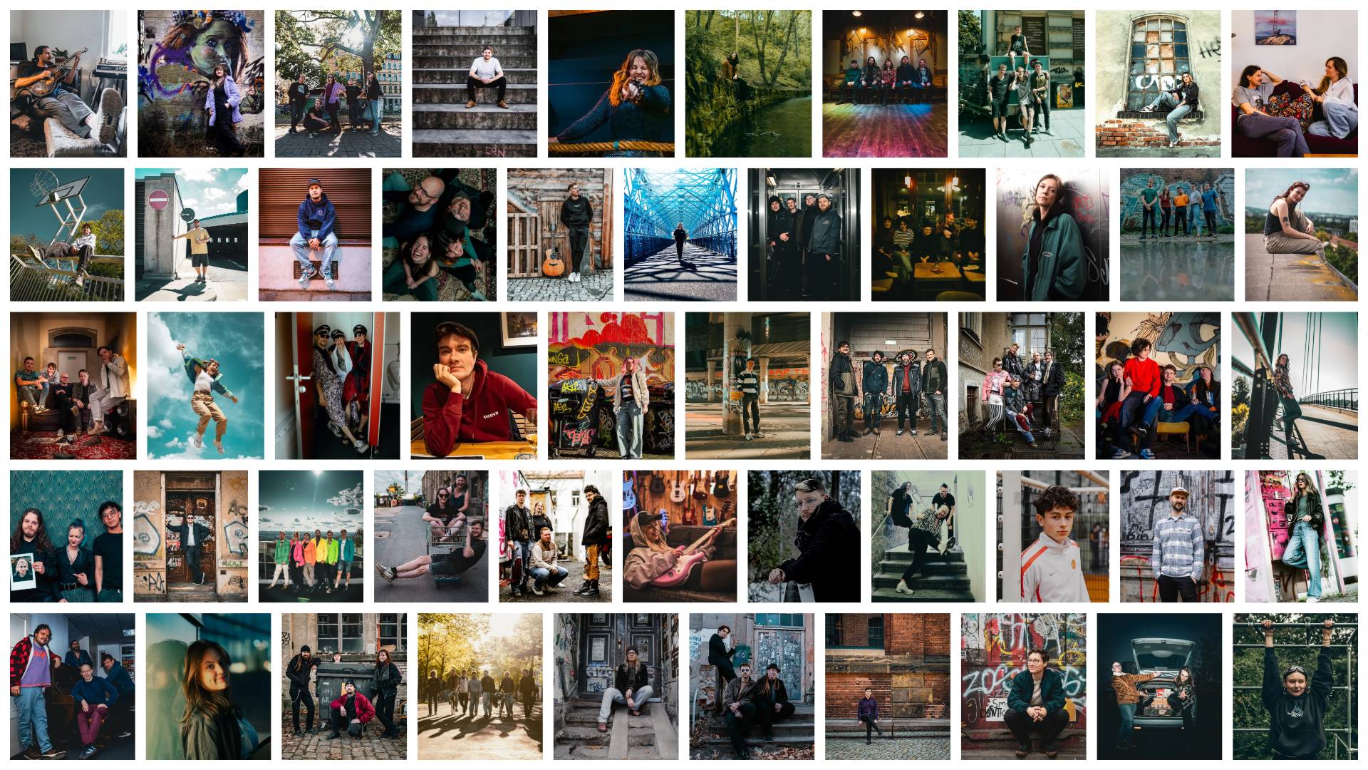 52 Bands und Solokünstler*innen hat Haupt schon vorgestellt - Collage: Johannes Haupt