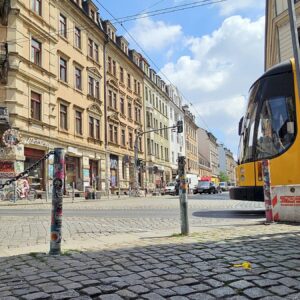 Diagonal-Ampel für Schiefe Ecke wird eingerichtet. Foto: Anton Launer
