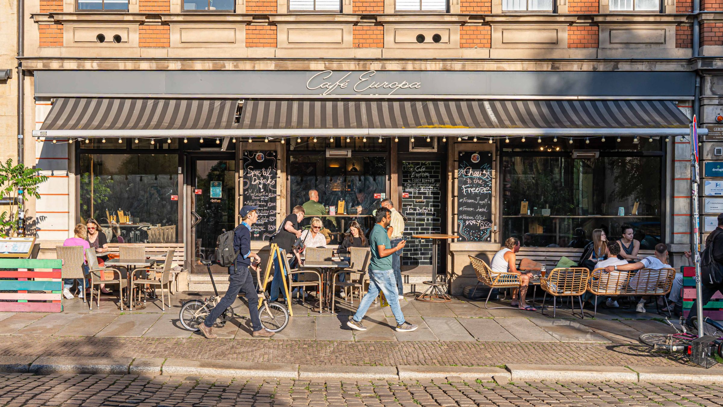 Königsbrücker ohne Café Europa. Eigentlich unvorstellbar. Foto: Peter Zuber