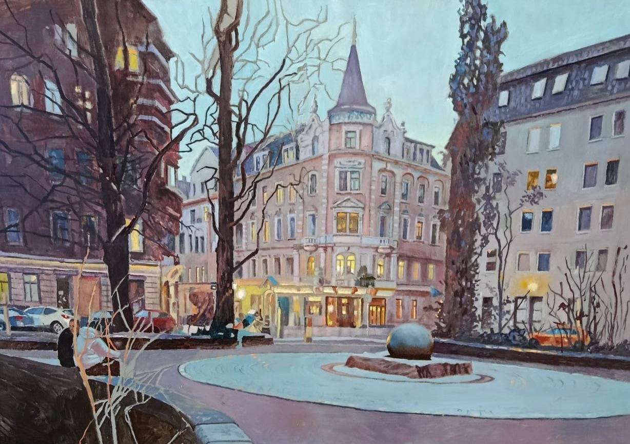 Martin-Luther-Platz mit Brunnen - Jörg Kraut