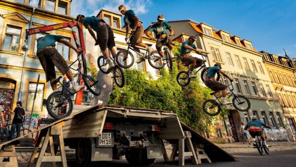 Ende Mai organisierte "Rudolf rollt" auf der Rudolf-Leonhard-Straße ein kleines Skate- und BMX-Event - Foto: Max Lit.
