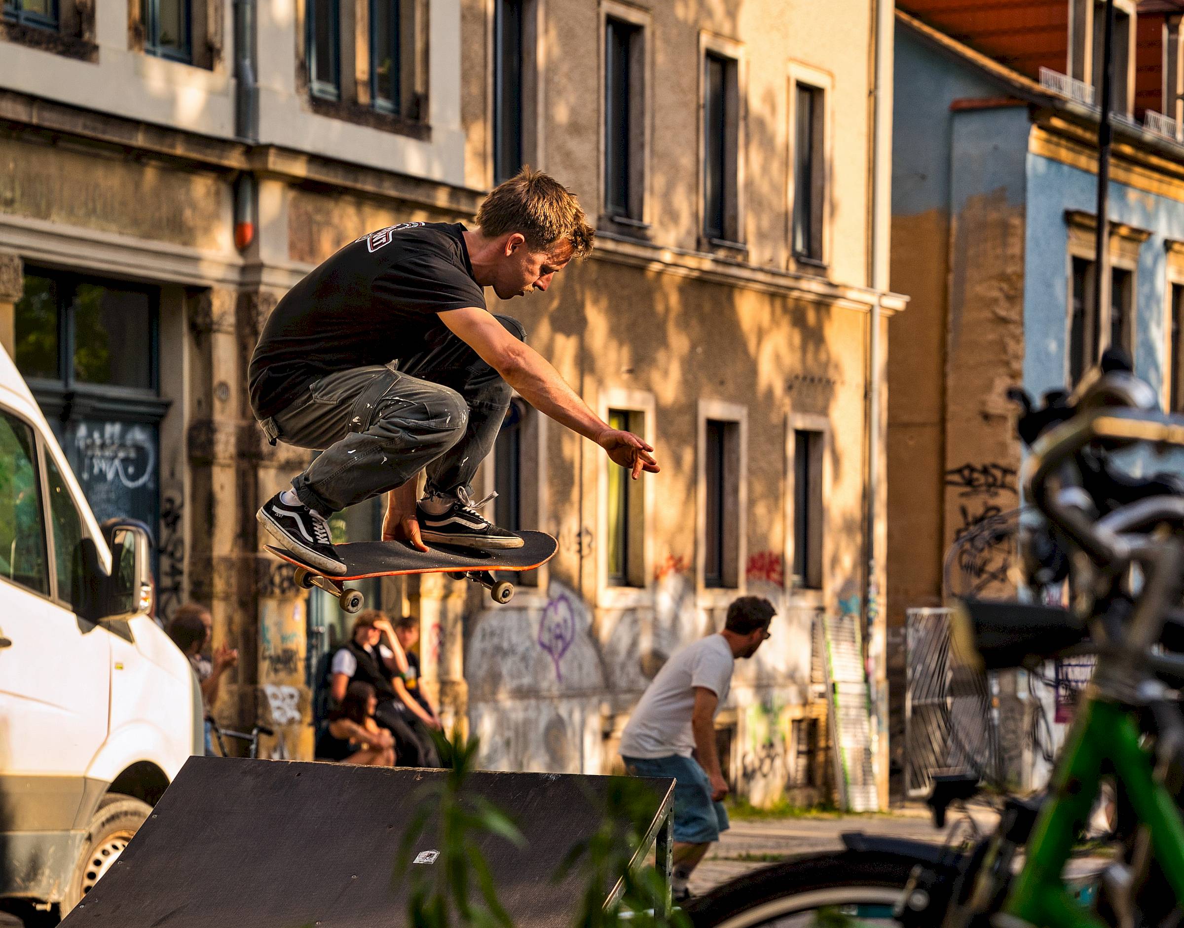 Ende Mai organisierte "Rudolf rollt" auf der Rudolf-Leonhard-Straße ein kleines Skate- und BMX-Event - Foto: Max Lit.