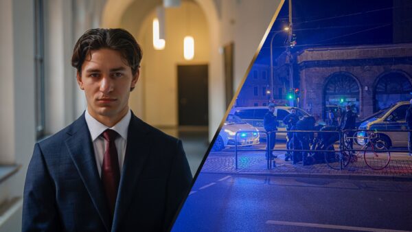 Nebenkläger John Rudat und Verhaftung an der Antonstraße - Foto: Florian Varga