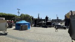 Rund um den Goldenen Reiter laufen die Stadtfest-Vorbereitungen auf Hochtouren - Foto: Anton Launer