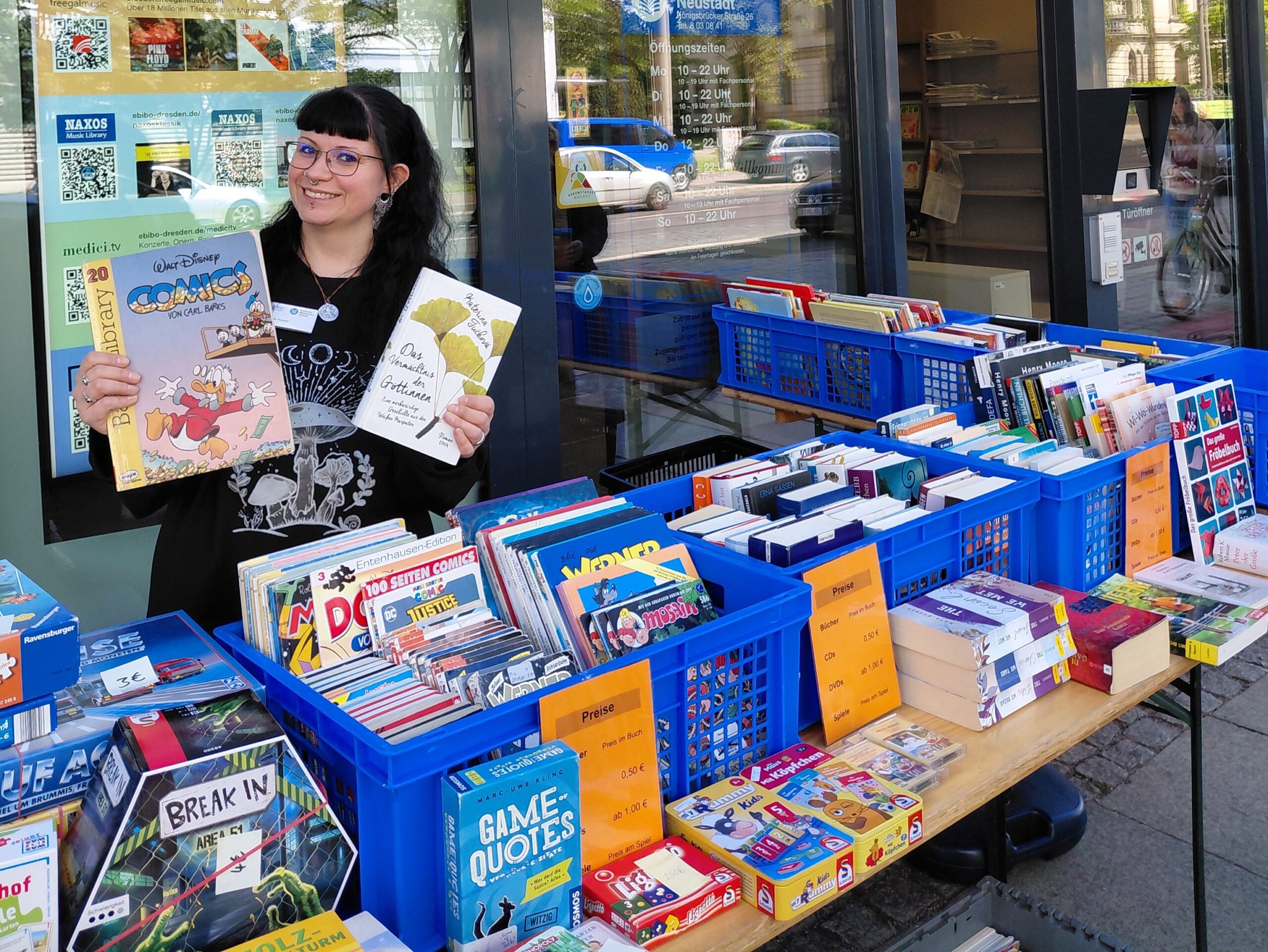 Bibliothek lädt zum Flohmarkt ein
