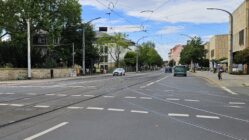 Sanierung Königsbrücker beginnt auf der Antonstraße Die Weiche an der Antonstraße wird ausgetauscht. Foto: Anton Launer