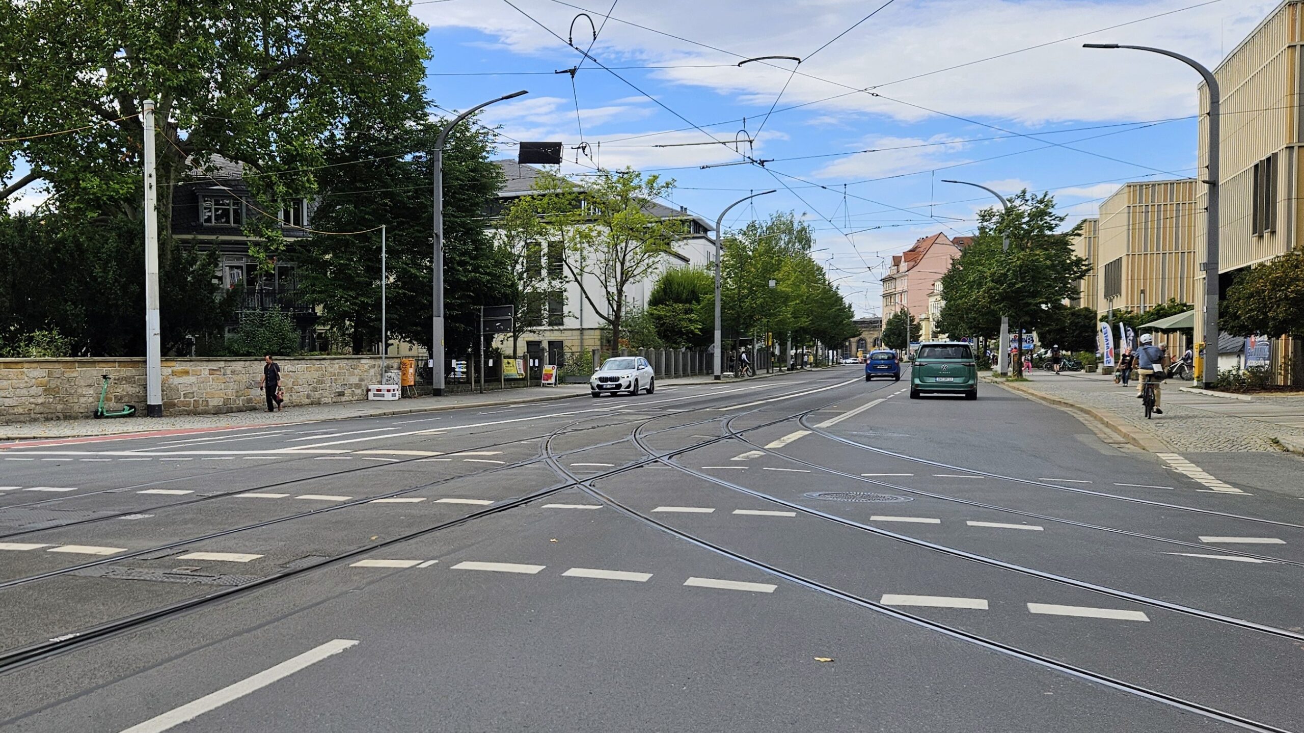 Die Weiche an der Antonstraße wird ausgetauscht. Foto: Anton Launer